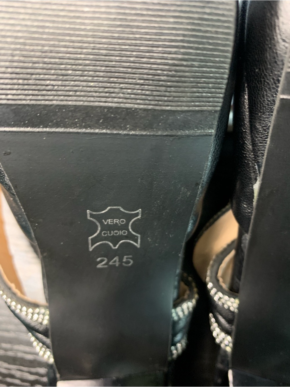 Black Rhinestone-Knot Pointed Mules - Picture 5 of 6